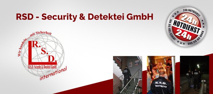 RSD-Security & Detektei GmbH - 1. Bild Profilseite